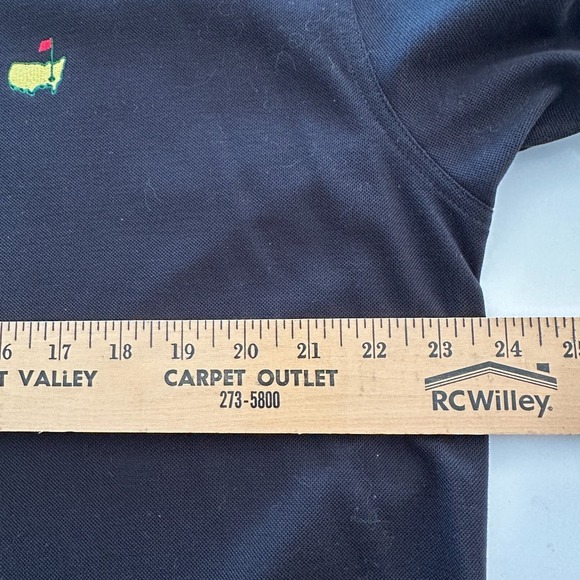 Vtg Masters Collection Polo Shirt Mens Large Black Cotton 60 Two Ply Mercerized - Picture 6 of 7